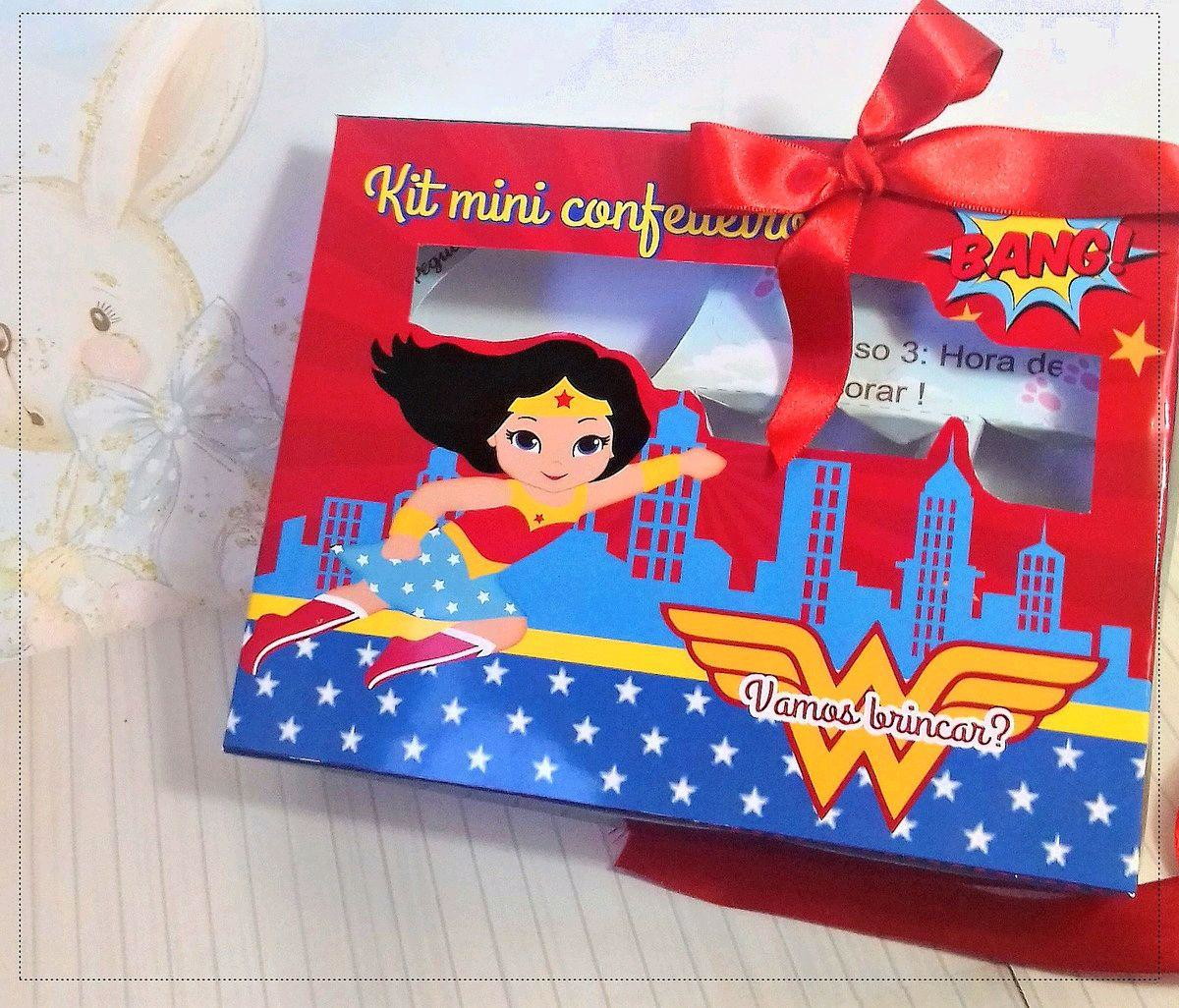 ARQUIVO CORTE PASCOA MINI CONFEITEIRO MULHER MARAVILHA #3138