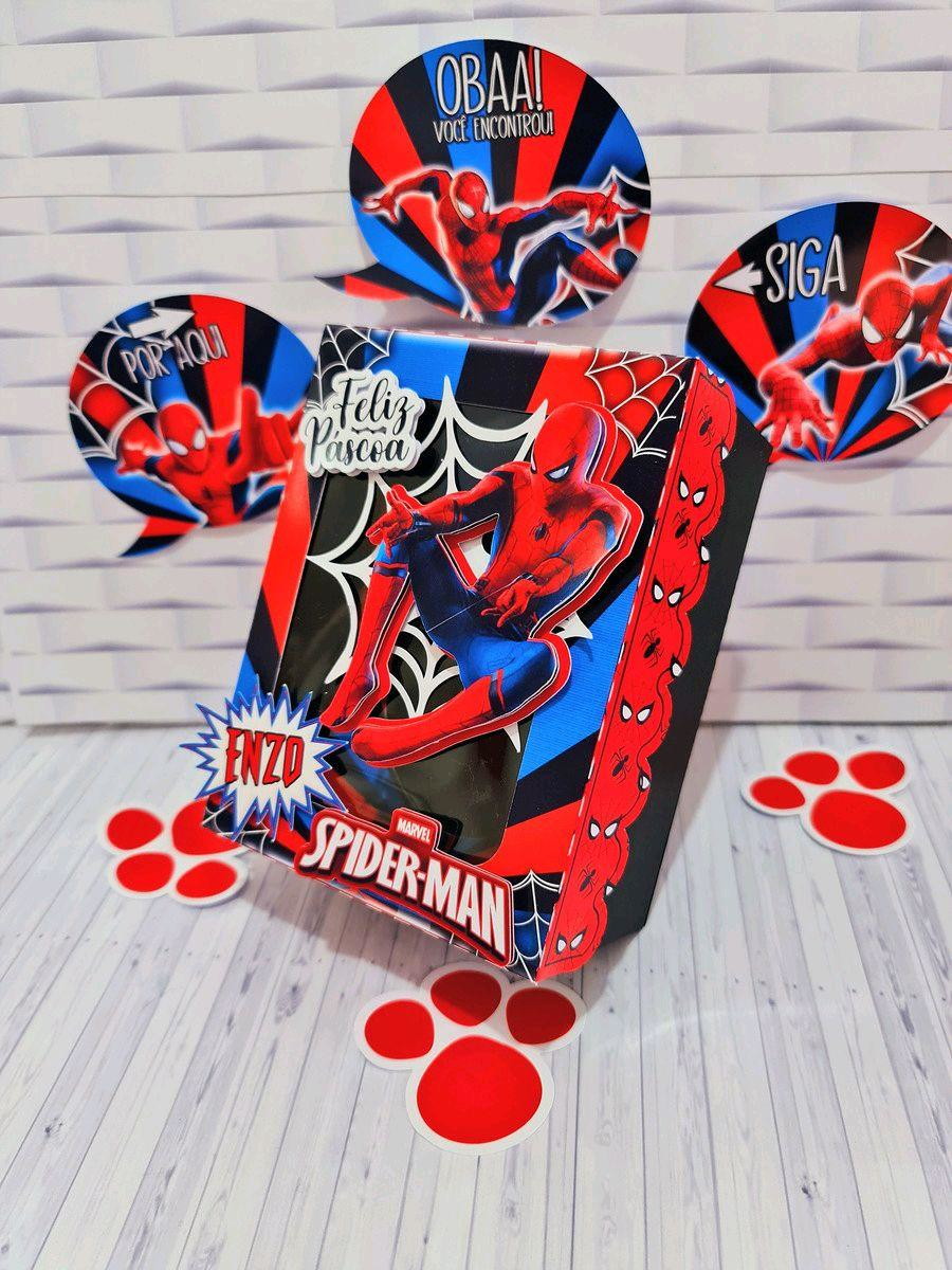 Arquivo Corte Pascoa Ovo de Colher Homem Aranha 250g #3317 - Imagem 2