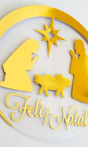 Arquivo Corte Topo D Bolo Feliz Natal Presépio Flutuante 056