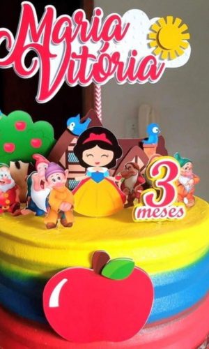 ARQUIVO CORTE TOPO DE BOLO BRANCA DE NEVE (#13999) - STUDIO