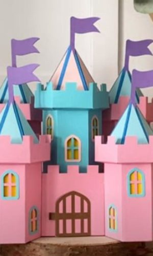 Arquivo Corte Topo de Bolo Castelo 3d Torres #16519
