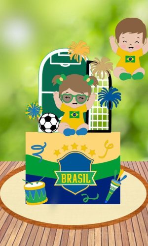 Arquivo Topo de Bolo Copa do Mundo 2022 Brasil #15430