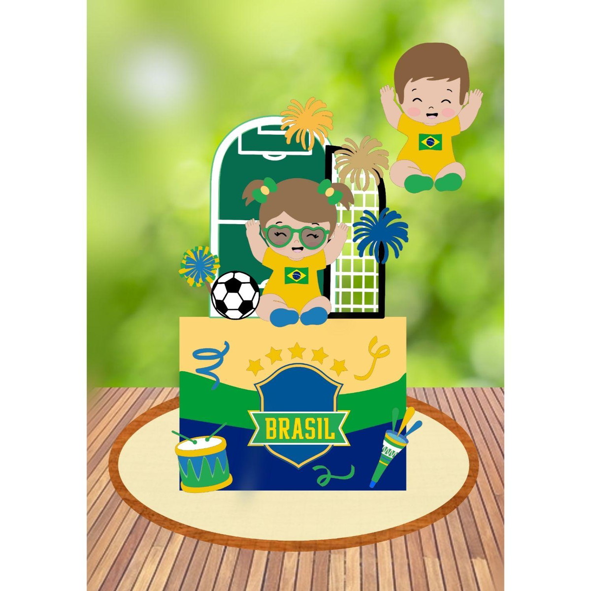 Arquivo Topo de Bolo Copa do Mundo 2022 Brasil #15430