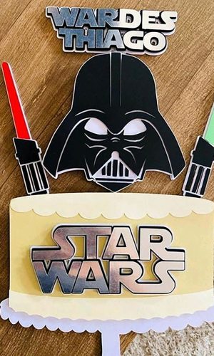 Arquivo Corte: Topo de Bolo Darth Vader Star Wars 003