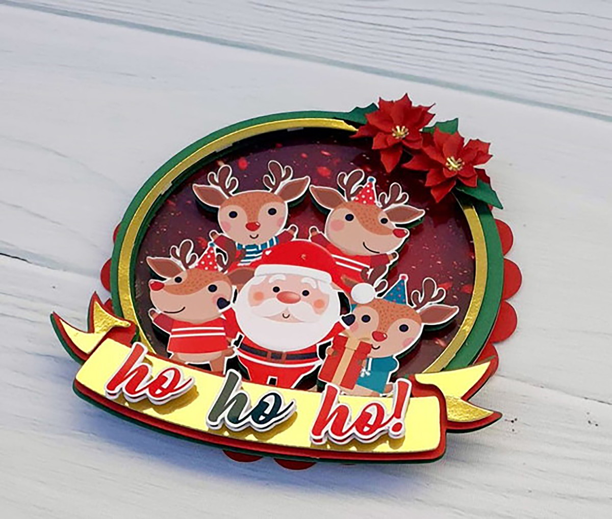 Arquivo Corte: Topo de Bolo Feliz Natal Circular 096