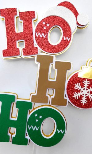 Arquivo Corte: Topo de Bolo Natal Hohoho 027