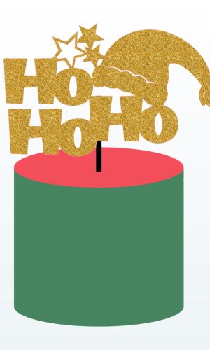 Arquivo Corte Topo de Bolo Natal Hohoho Camadas 022