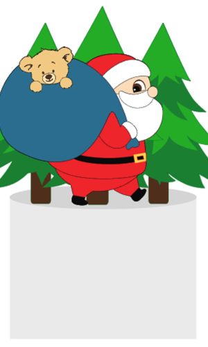 Arquivo Corte: Topo de Bolo Natal Papai Noel 063