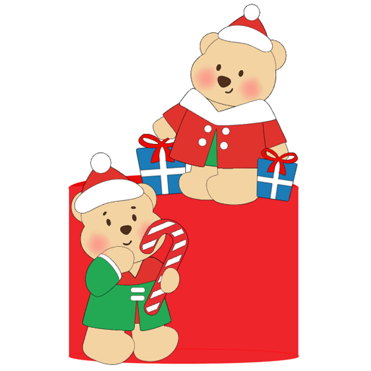 Arquivo Corte: Topo de Bolo Natal Ursinhos 059