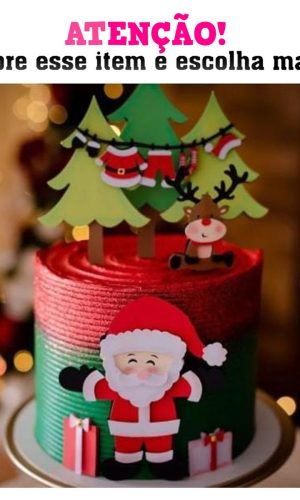 Arquivo Corte Topo de bolo Natal Varal 015