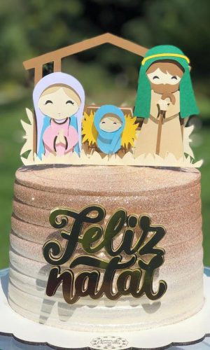 Arquivo Corte: Topo de Bolo Presépio de Natal Camadas 121