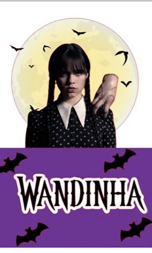 Arquivo Corte Topo de Bolo Wandinha Familia Addams 002