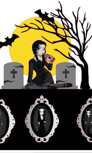 Arquivo Corte Topo de Bolo Wandinha Familia Addams 004
