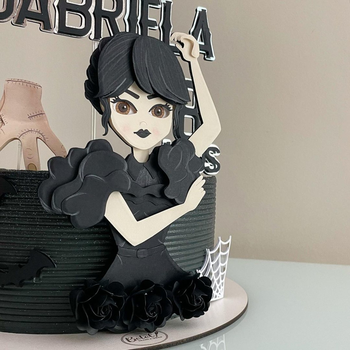 Arquivo Corte Topo de Bolo Wandinha Familia Addams 020 - Imagem 2