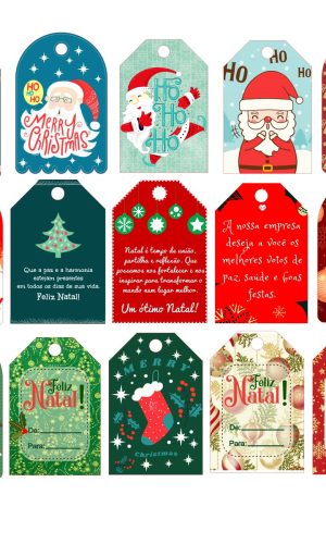Arquivo de corte 15 tags de natal