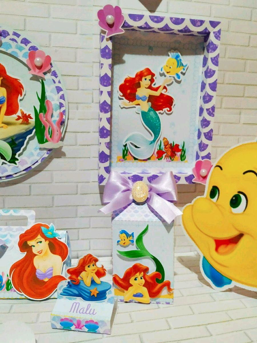 Arquivo de Corte a Pequena Sereia Ariel (#1163) pdf e Studio - Imagem 4