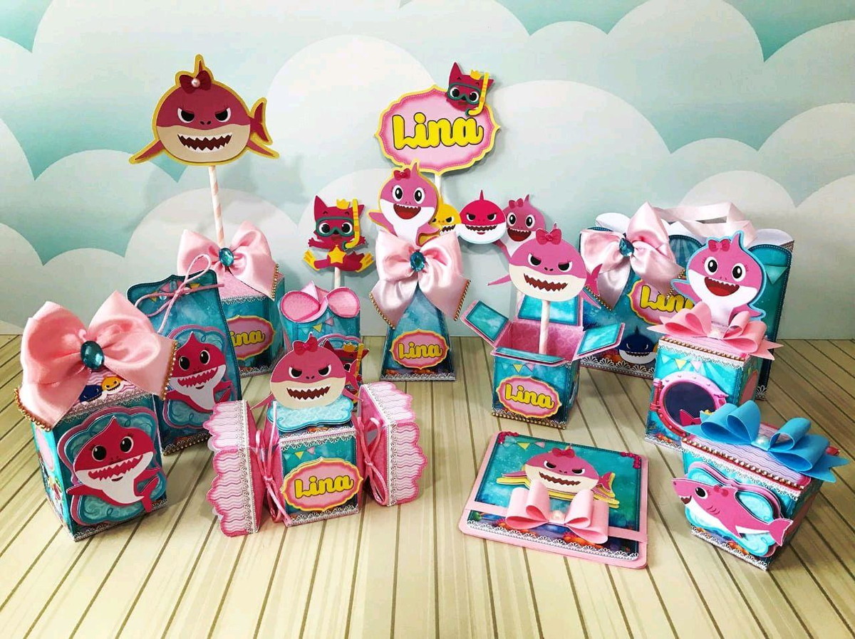 ARQUIVO DE CORTE BABY SHARK ROSA (#38) - PDF E STUDIO
