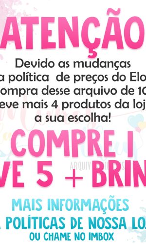Kit c/ 5: Arquivo de corte Branca de Neve