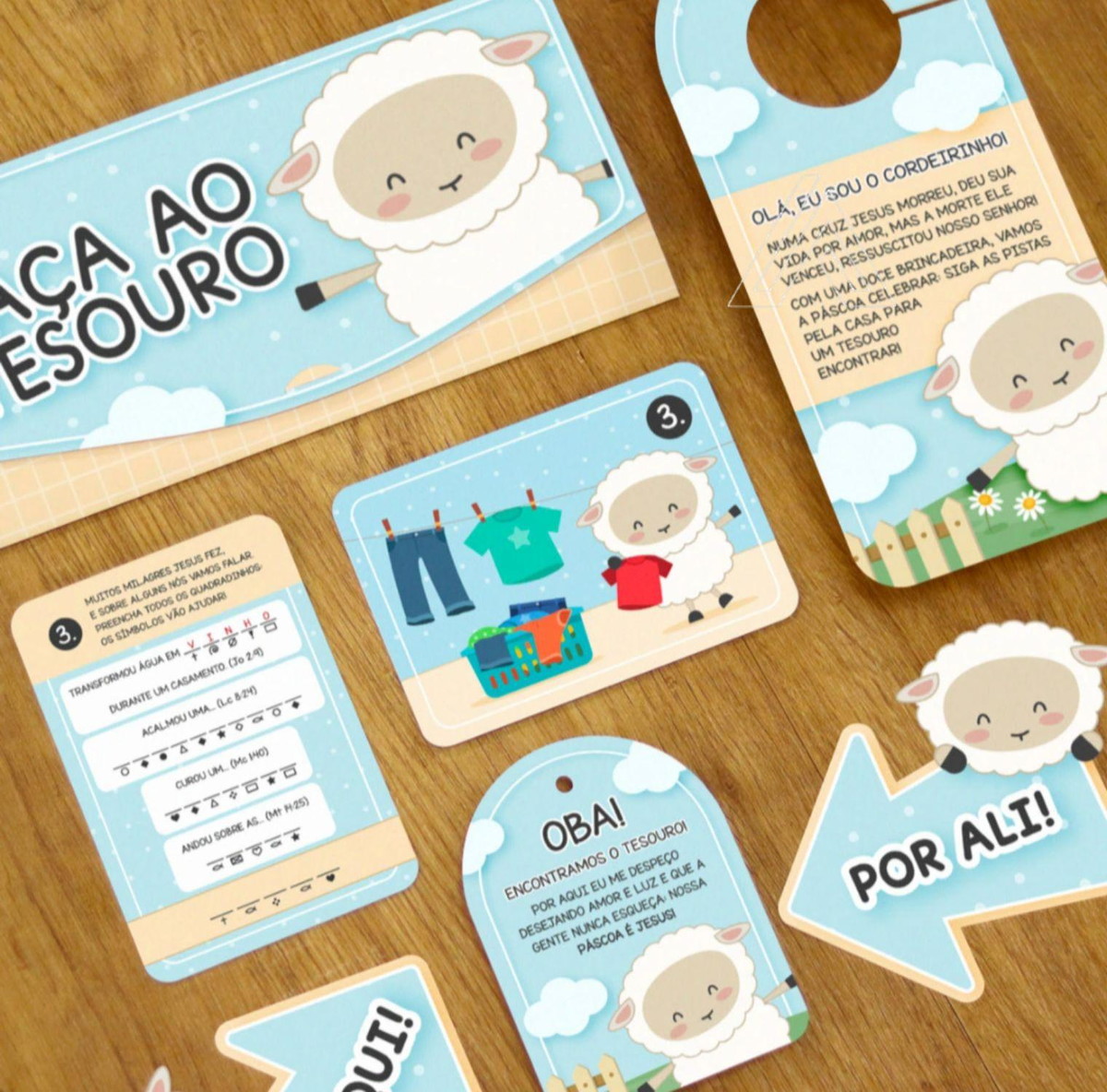 ARQUIVO DE CORTE CAÇA AO TESOURO DE PASCOA CRISTÃO #13795