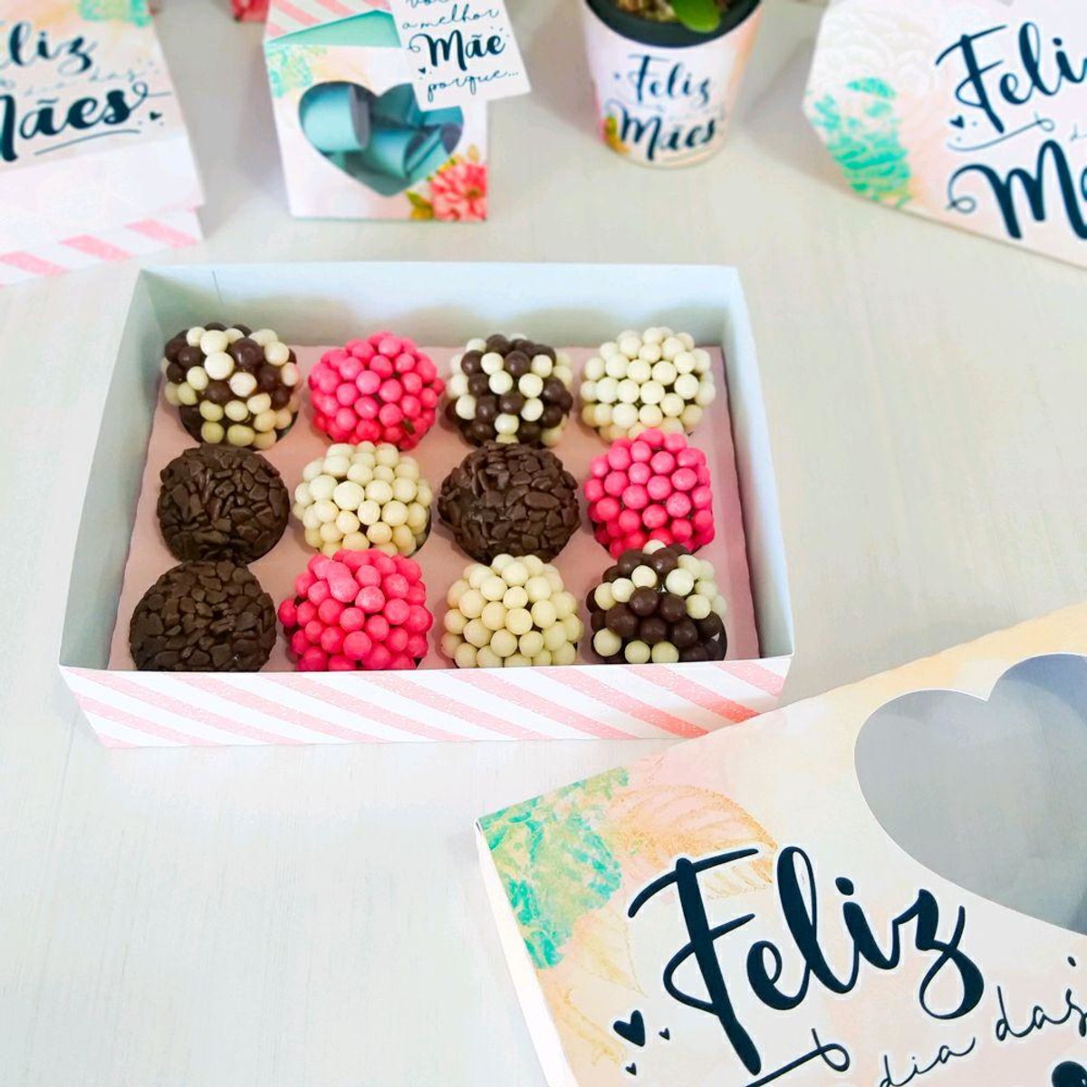 ARQUIVO DE CORTE CAIXA 12 DOCES DIA DAS MÃES #5005 - Imagem 2