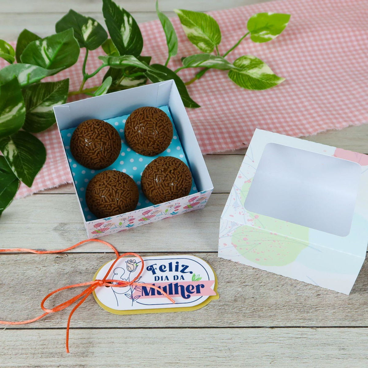 Arquivo de Corte Caixa 4 Doces Dia da Mulher #15692 - Imagem 2