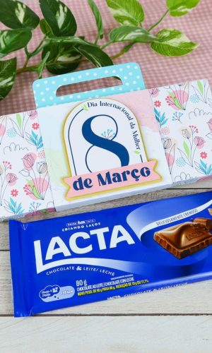 Arquivo de Corte Caixa Barra Chocolate Dia da Mulher #15689