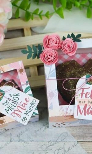 Arquivos de Corte Caixa Coração Dia das Mães