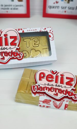 Arquivo de corte caixa barra de chocolate dia dos namorados