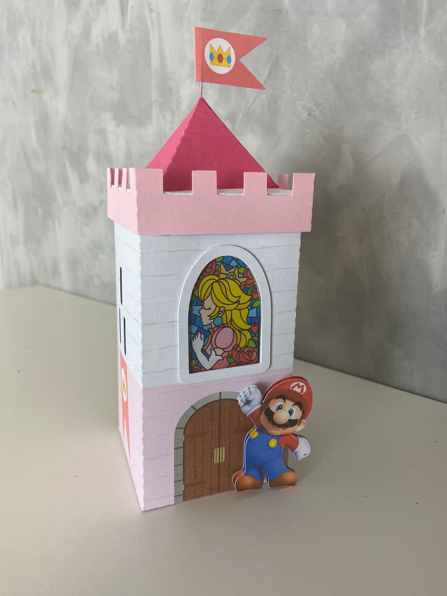 Arquivo de Corte Caixa Castelo Princesa Peach - Imagem 2