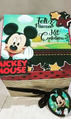 ARQUIVO DE CORTE CAIXA CONFEITEIRO PASCOA MICKEY #13618