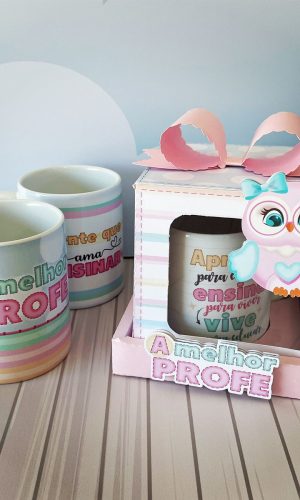Arquivo de Corte Caixa Caneca Dia dos Professores