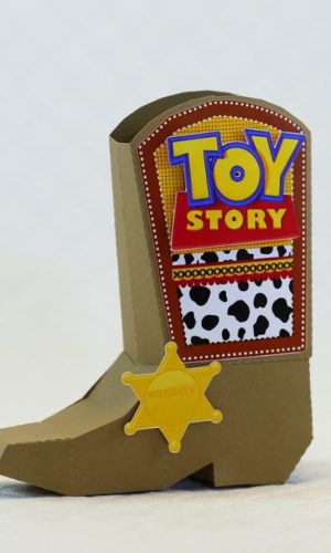 Arquivo de Corte Caixa Bota- Toy Story