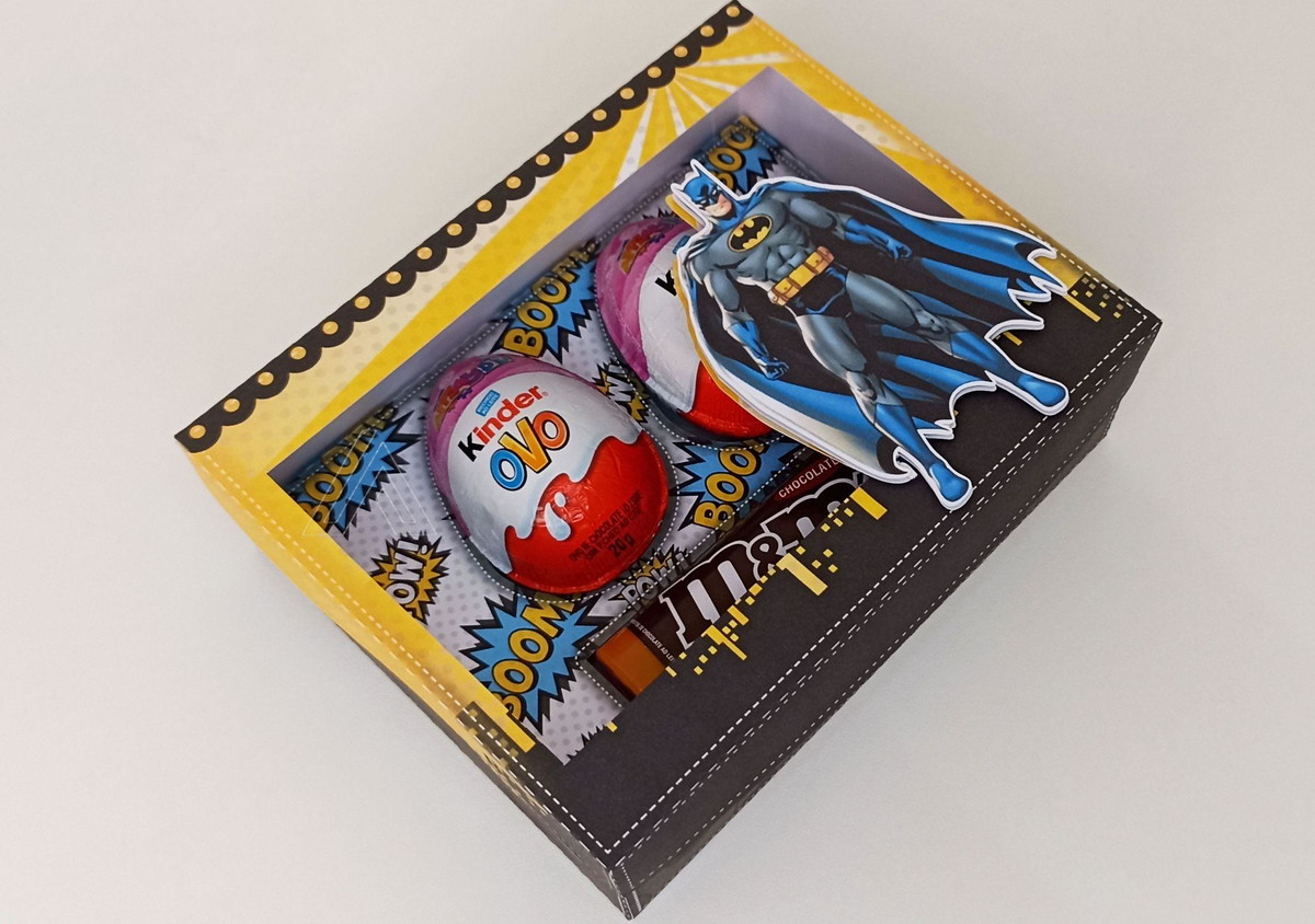 ARQUIVO DE CORTE CAIXA KINDER OVO BATMAN #13749