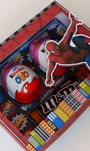 ARQUIVO DE CORTE CAIXA KINDER OVO HOMEM ARANHA #13751