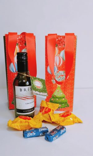 Arquivo de Corte Caixa Mini Vinho Natal