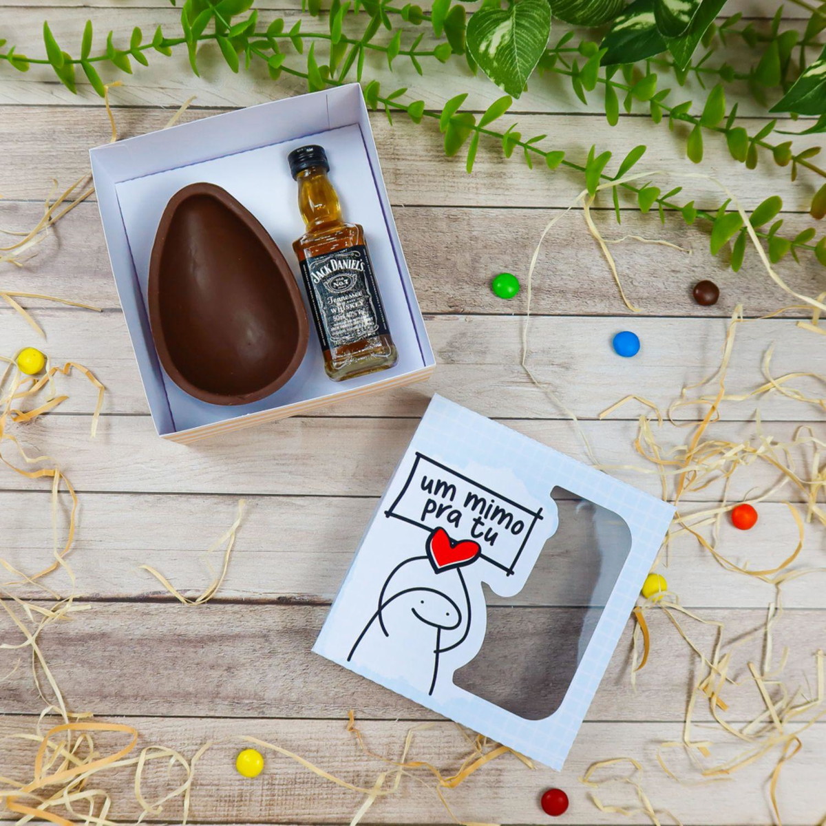 ARQUIVO CAIXA OVO 150g E MINI BEBIDA FLORK PASCOA #13601