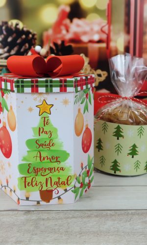 Arquivo de Corte Caixa Panetone Natal