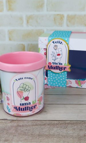 Arquivo de Corte Caixa para Caneca Dia da Mulher #15693