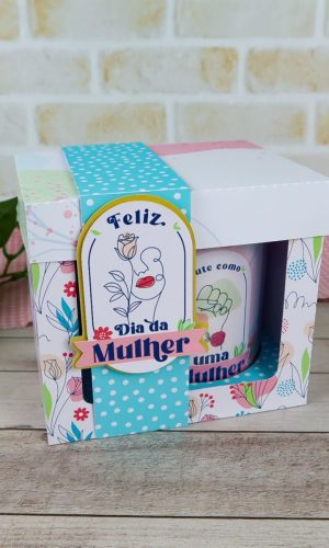 Arquivo de Corte Caixa para Caneca Dia da Mulher #15693
