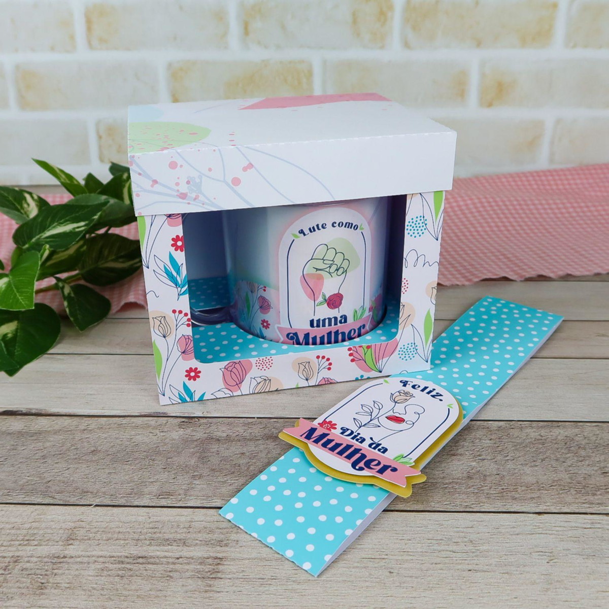 Arquivo de Corte Caixa para Caneca Dia da Mulher #15693