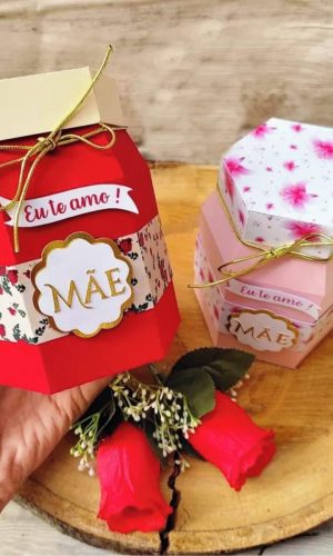 Arquivo de Corte Caixas Pote Dia das Mães