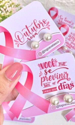 Arquivo De Corte Card Para Brinco Outubro Rosa #15392