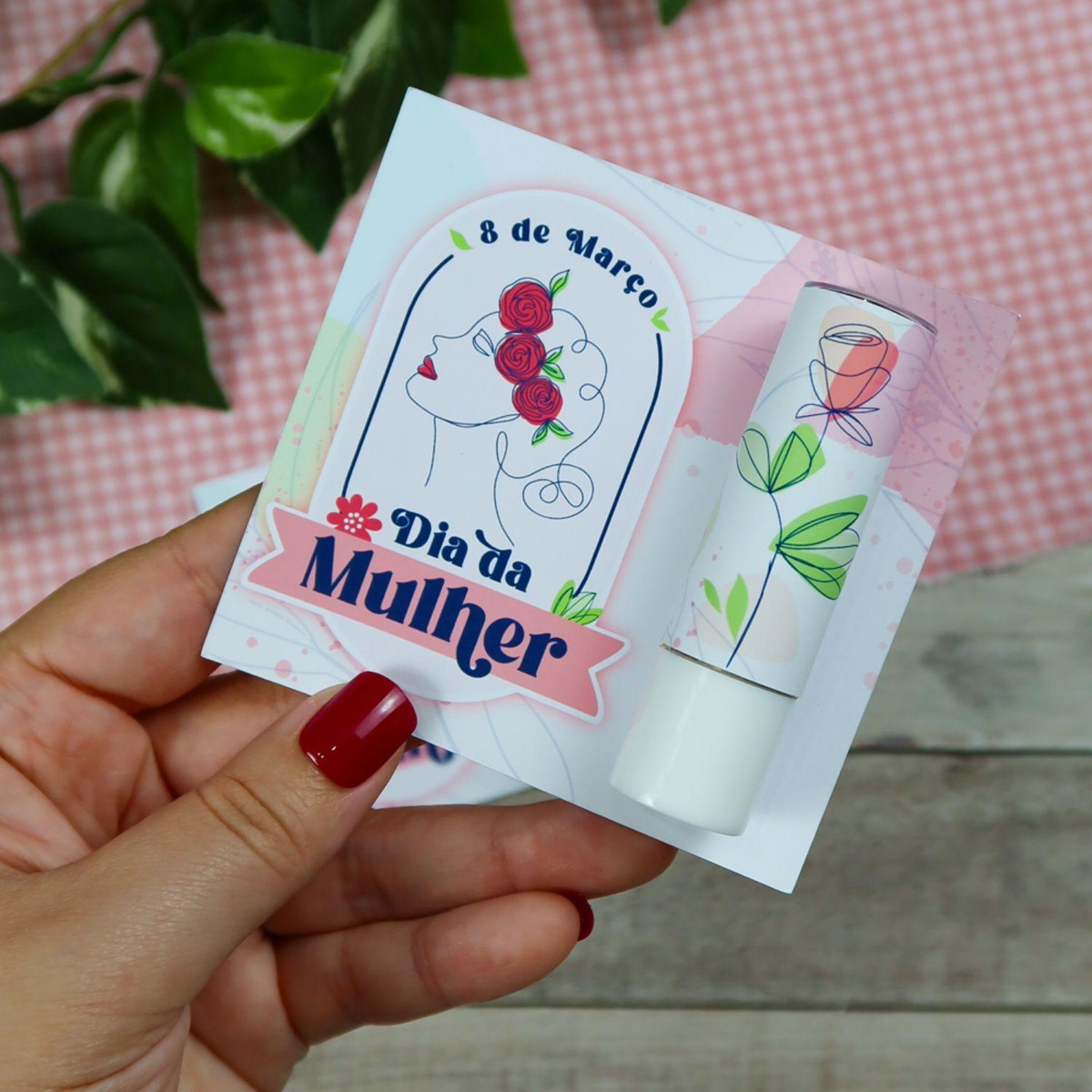 Arquivo de Corte Card Protetor Labial Dia da Mulher #15699 - Imagem 3