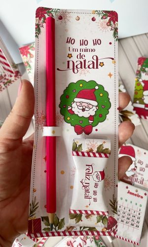 Arquivo de Corte Card Lápis Natal em Studio e pdf