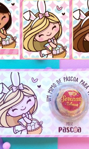 ARQUIVO DE CORTE CARTÃO BLISTER 3 MENINAS PASCOA #13762