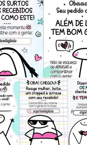 Arquivo de Corte Cartoes de Agradecimento Cliente Flork13843