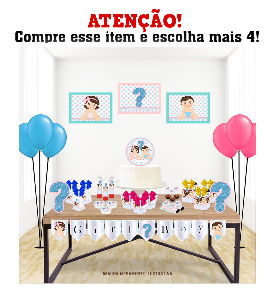 Arquivo de corte Chá Revelação Studio e Pdf