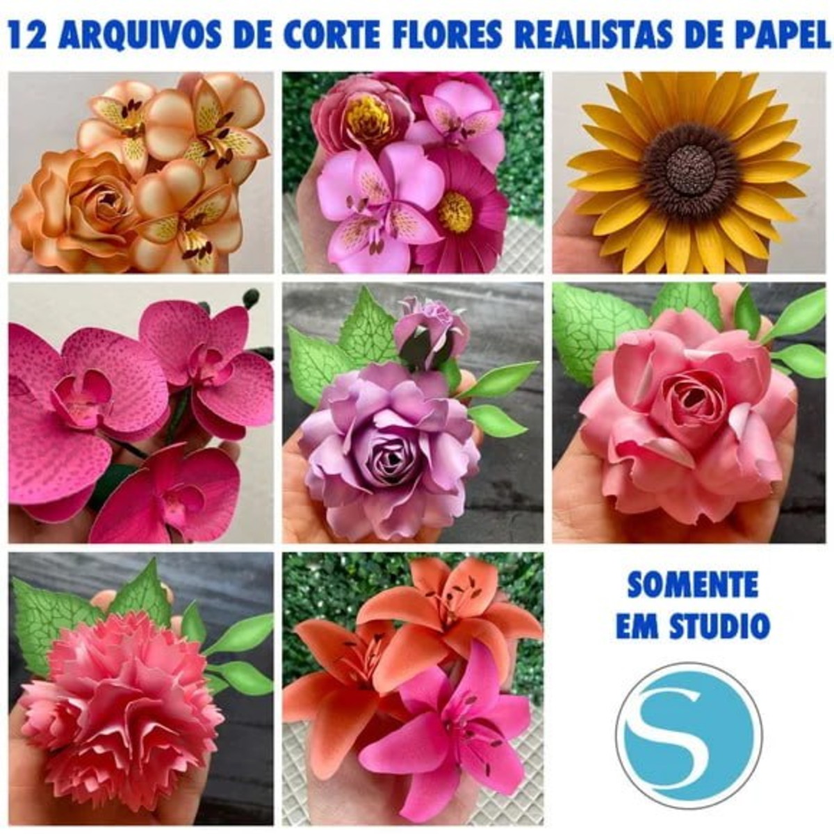 Arquivo de Corte Combo de Flores