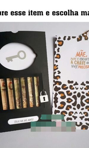 Kit c/ 5: Arquivo de corte Dia das Mães Envelope Jaula