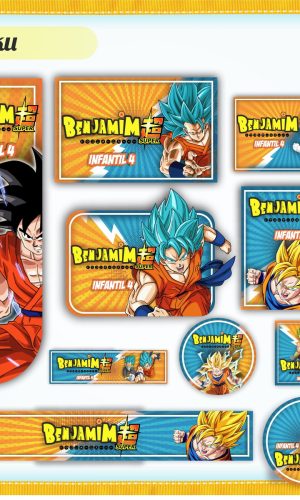 Arquivo de Corte - Etiqueta Escolar (Dragon Ball Z) B